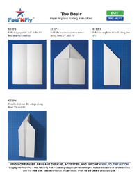 Ejemplo de instrucciones imprimibles para aviones de papel