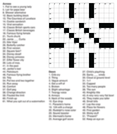 Difficult Crossword Puzzle Thumbnail