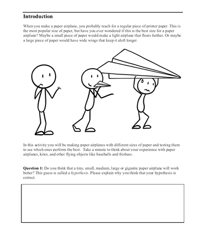 Thumbnail of Paper Airplane Activity