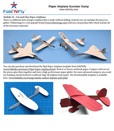 Miniatura de la actividad del avión de papel