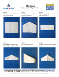 Ejemplo de instrucciones imprimibles para aviones de papel