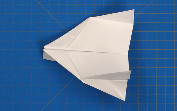 Fold 'N Fly » Cross Wing Paper Airplane