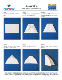 Ejemplo de instrucciones imprimibles para aviones de papel Ejemplo de instrucciones imprimibles para aviones de papel