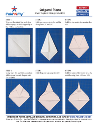 Ejemplo de instrucciones imprimibles para aviones de papel