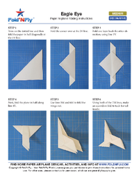 Sample Paper Airplane Printable Instructions