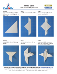 Ejemplo de instrucciones imprimibles para aviones de papel