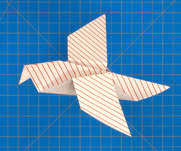 White Dove Paper Airplane Thumbnail