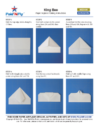 Ejemplo de instrucciones imprimibles para aviones de papel