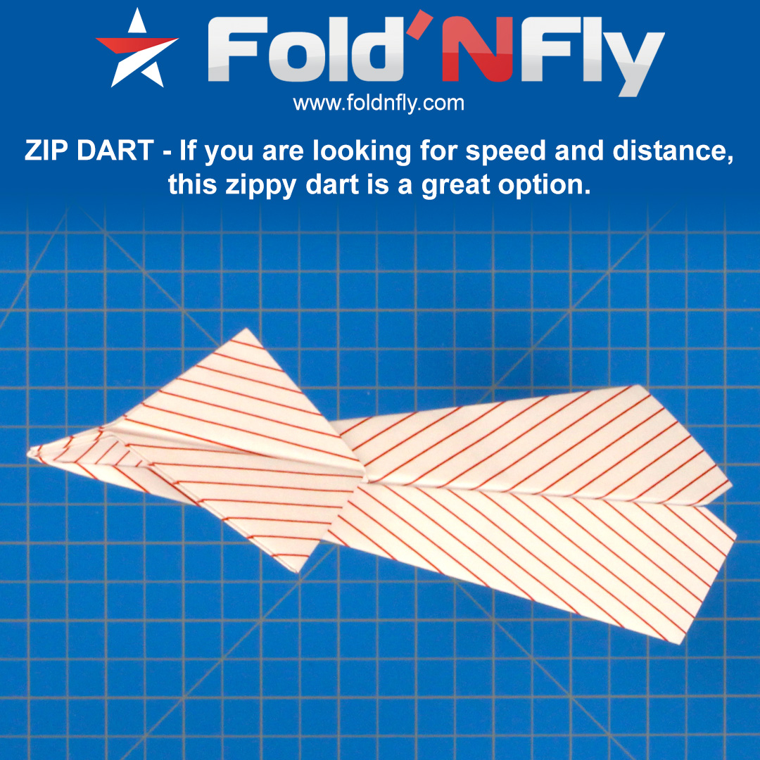 Fold n fly zip dart paper airplane