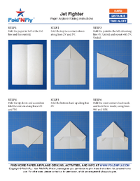 Ejemplo de instrucciones imprimibles para aviones de papel Ejemplo de instrucciones imprimibles para aviones de papel