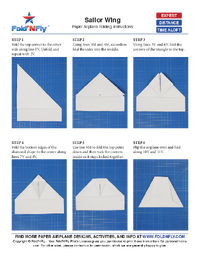 Ejemplo de instrucciones imprimibles para aviones de papel