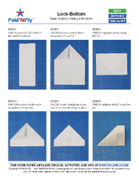 Sample Paper Airplane Printable Instructions