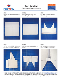 Ejemplo de instrucciones imprimibles para aviones de papel