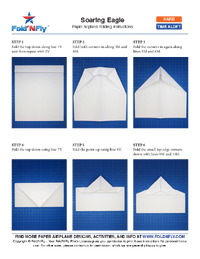 Ejemplo de instrucciones imprimibles para aviones de papel