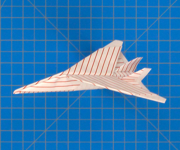 Navy Paper Airplane Thumbnail