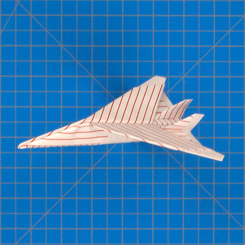 Navy Paper Airplane Thumbnail