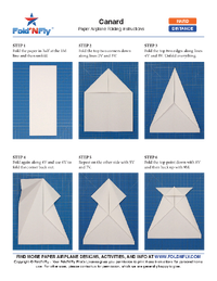 Ejemplo de instrucciones imprimibles para aviones de papel