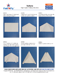 Ejemplo de instrucciones imprimibles para aviones de papel