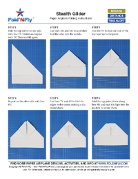 Ejemplo de instrucciones imprimibles para aviones de papel