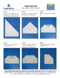 Sample Paper Airplane Printable Instructions