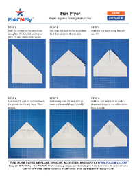 Ejemplo de instrucciones imprimibles para aviones de papel