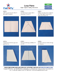 Ejemplo de instrucciones imprimibles para aviones de papel Ejemplo de instrucciones imprimibles para aviones de papel