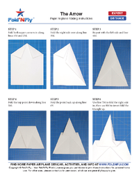 Ejemplo de instrucciones imprimibles para aviones de papel