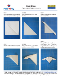 Ejemplo de instrucciones imprimibles para aviones de papel