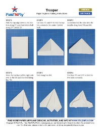 Ejemplo de instrucciones imprimibles para aviones de papel