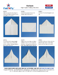 Sample Paper Airplane Printable Instructions