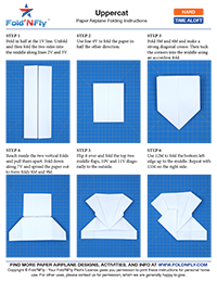 Sample Paper Airplane Printable Instructions