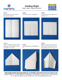 Sample Paper Airplane Printable Instructions