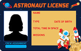 Astronaut ID License Thumbnail