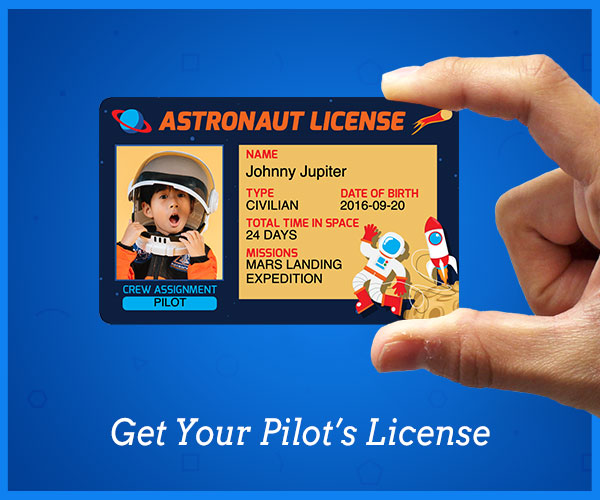 Personalized Pilot's License ID Card