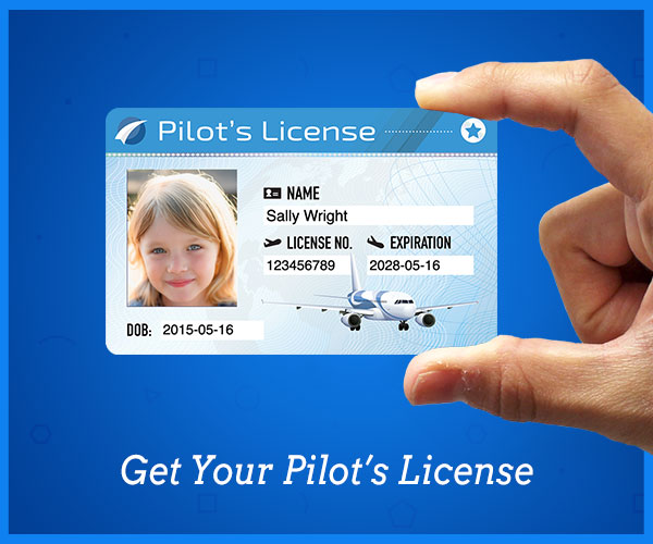 Personalized Pilot's License ID Card