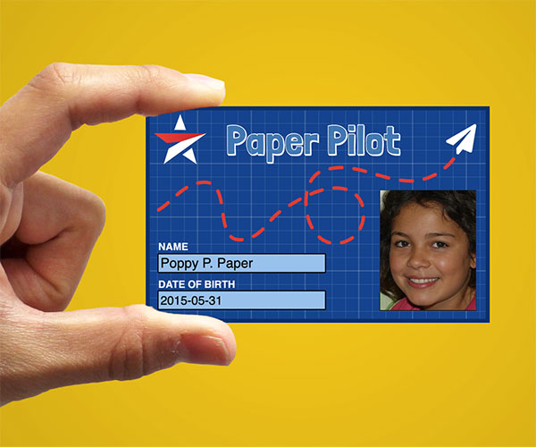 Sample Customized Pilot's License ID Card