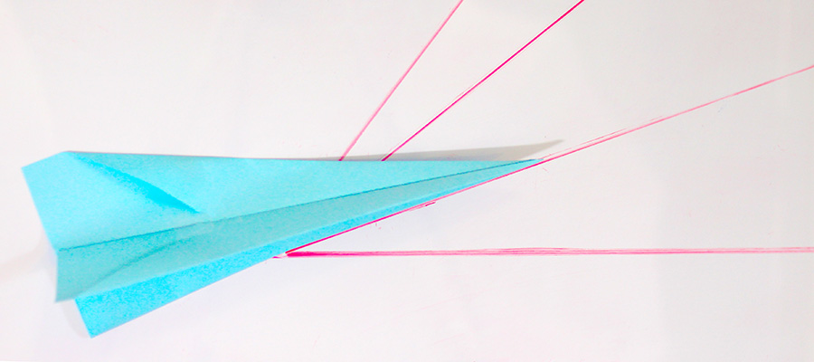 hypothesis for paper airplane distance Paper dart thrown at different angles