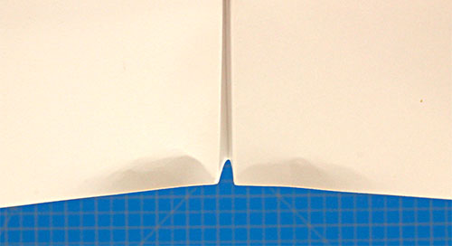 elevators crimped into wings