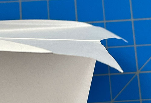 Bend wing edges down