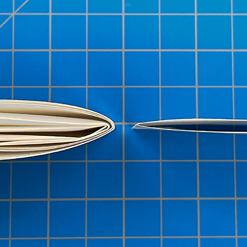 Layers of folded paper