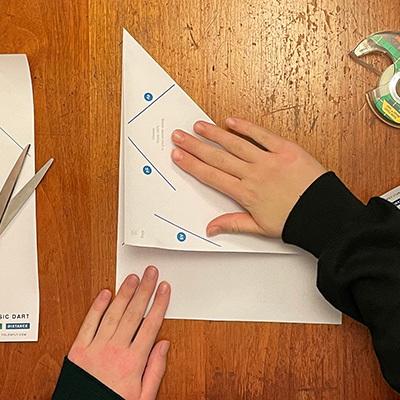 How to fold a paper airplane