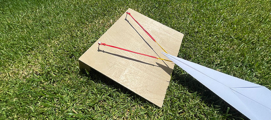 Paper airplane launcher