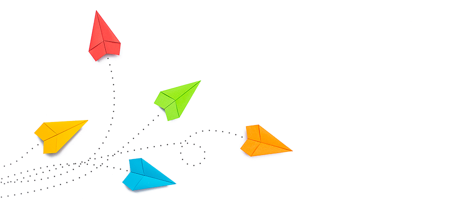 Flying paper airplanes