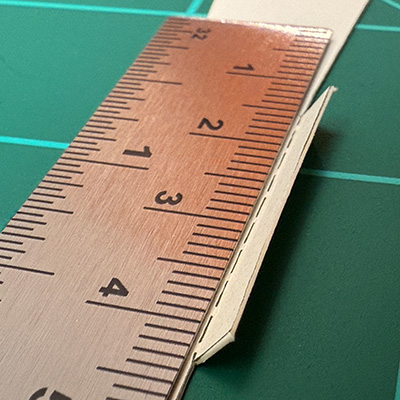 Bend the tabs