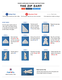Sample Paper Airplane Printable Instructions
