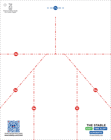 Ejemplo de instrucciones imprimibles para aviones de papel